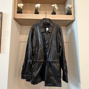 Lane Bryant Black Leather Jacket